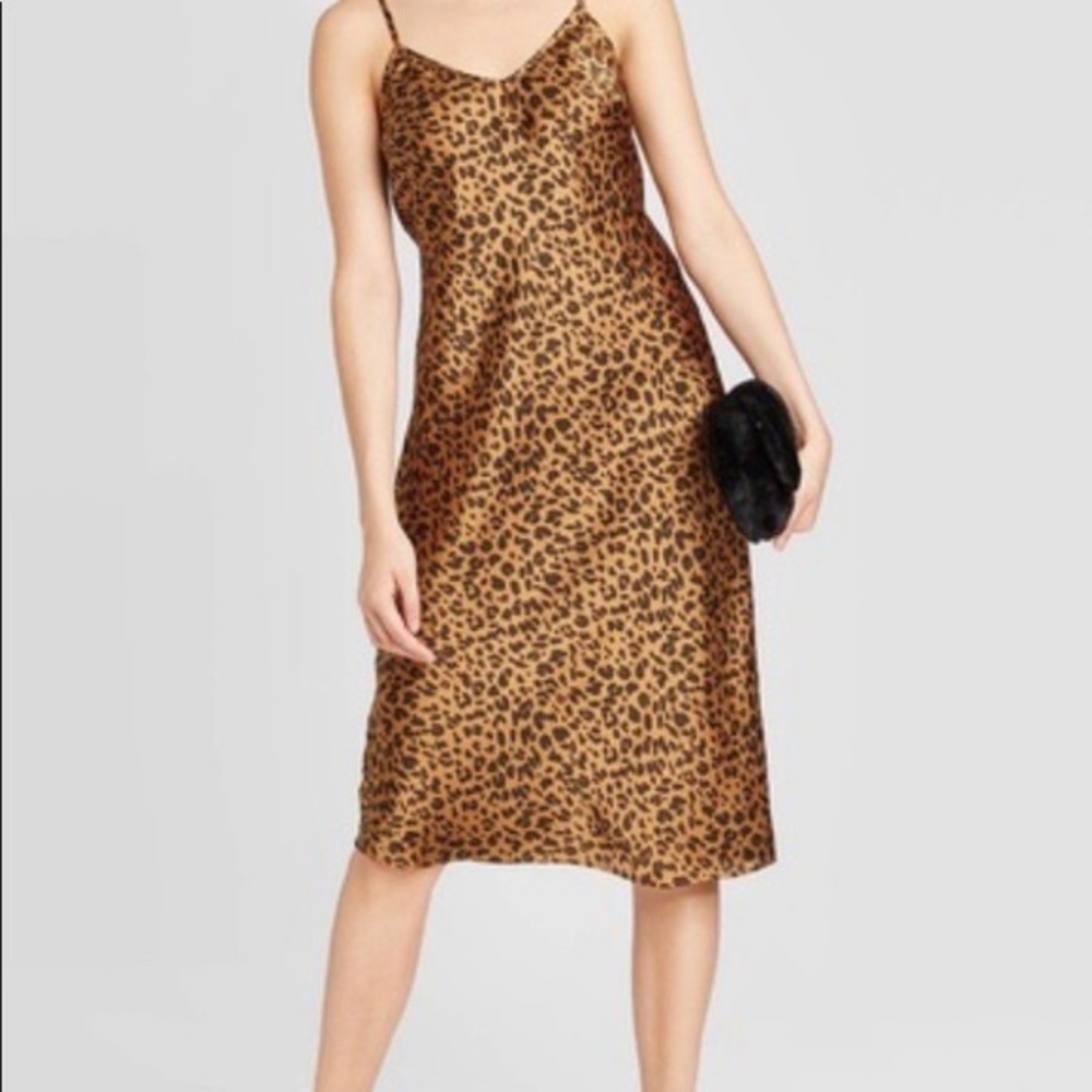 A New Day Leopard Print Slip Dress Size XXL